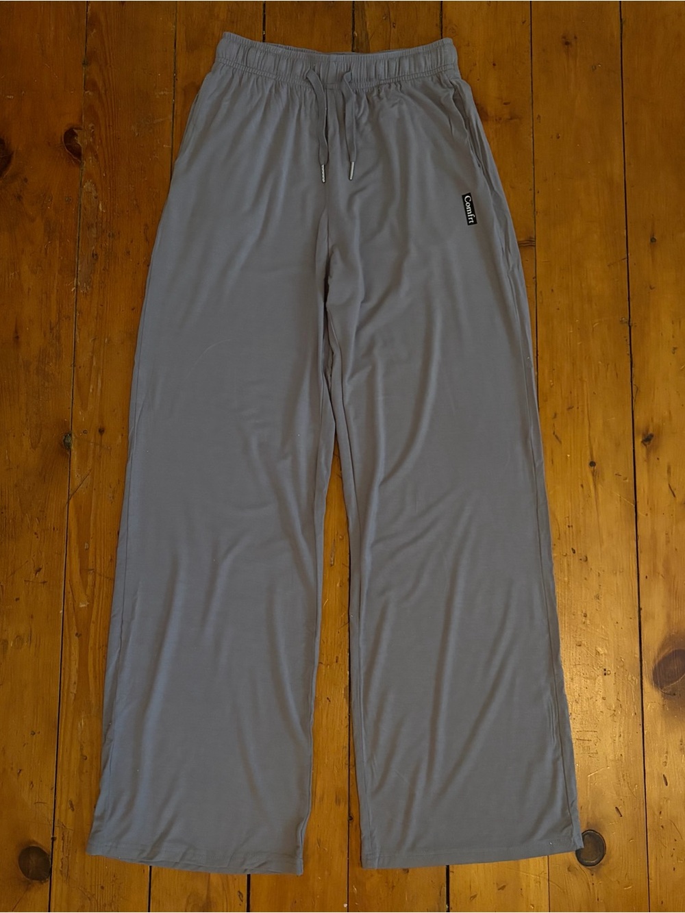 Comfrt Women's Relaxed Gray Pajama Pants - Soft Lounge PJ Bottoms